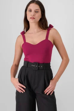 Shasa Jocelyn Bodysuit With Bow Straps