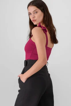 Shasa Jocelyn Bodysuit With Bow Straps