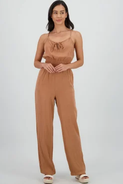 Shasa Jumpsuit with Drawstring Neckline
