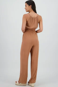 Shasa Jumpsuit with Drawstring Neckline