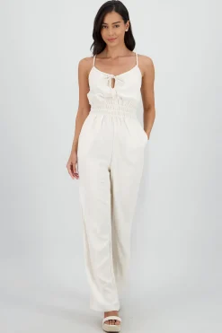 Shasa Jumpsuit with Drawstring Neckline