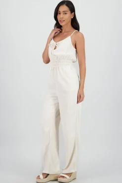 Shasa Jumpsuit with Drawstring Neckline