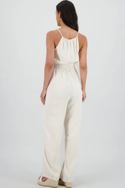 Shasa Jumpsuit with Drawstring Neckline