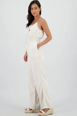 Shasa Jumpsuit with Drawstring Neckline