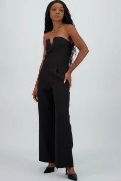 Shasa Jumpsuit with Neckline Detail