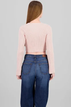 Shasa Knit Cardigan Detail Bow