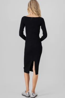 Shasa Knit Dress With Square Neckline