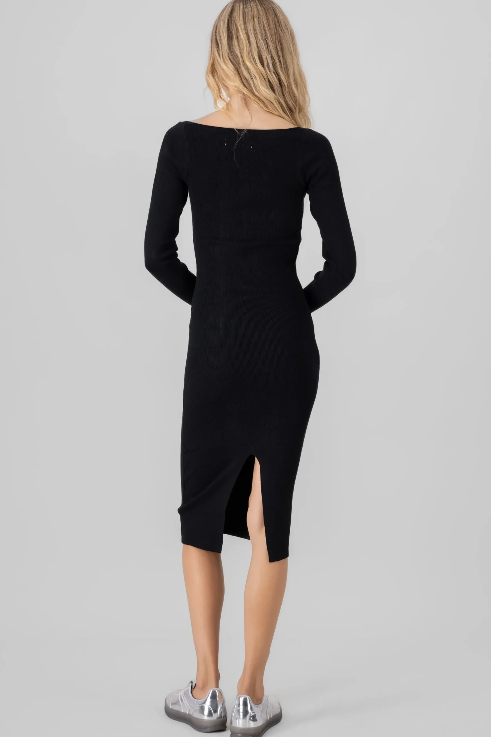 Shasa Knit Dress With Square Neckline