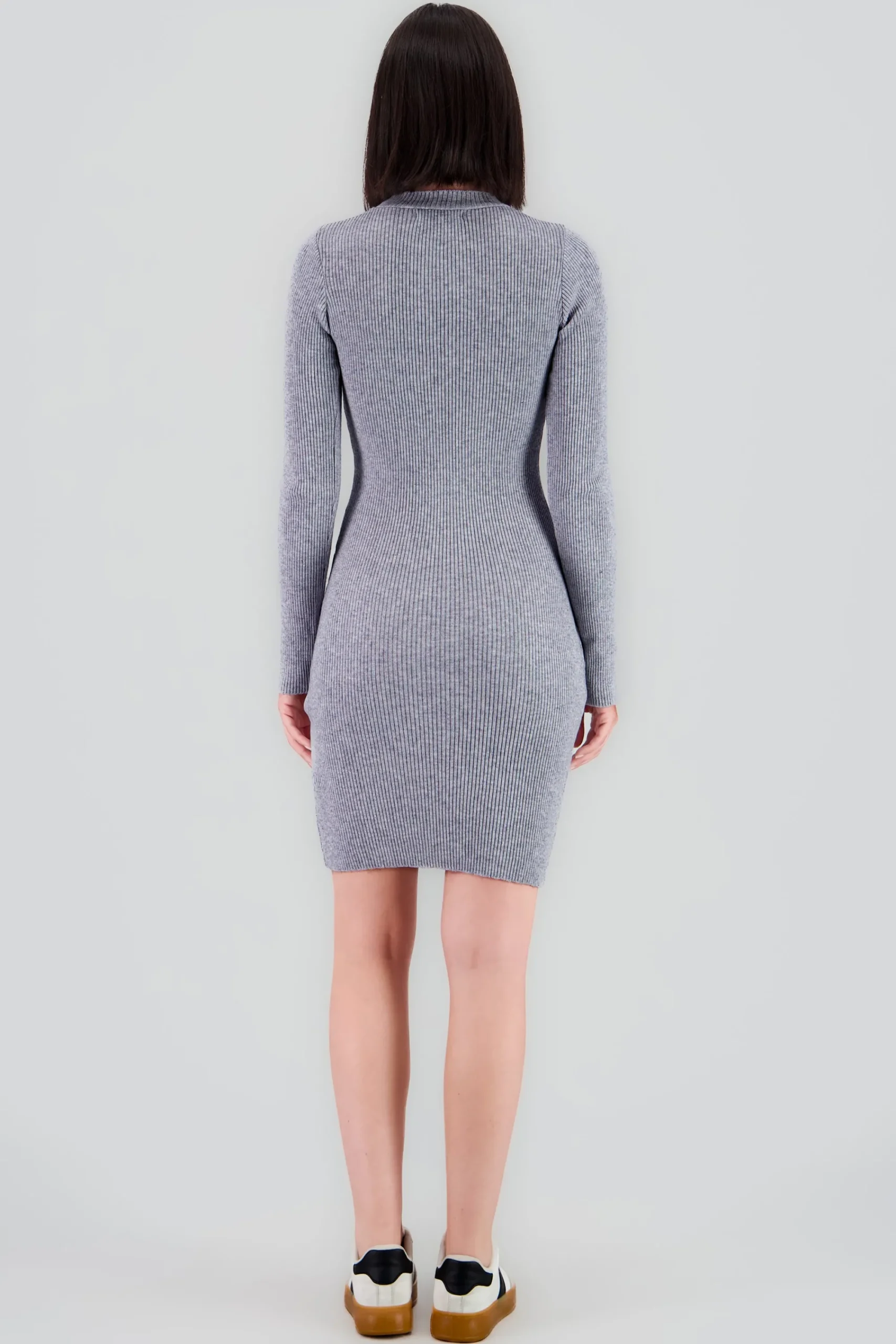 Shasa Knit Long Sleeve Midi Dress