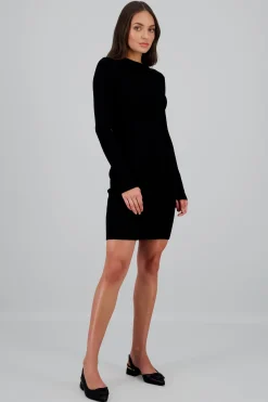 Shasa Knit Long Sleeve Midi Dress