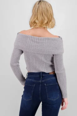 Shasa Knit Off Shoulder Sweater