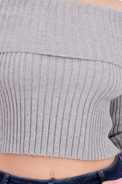 Shasa Knit Off Shoulder Sweater