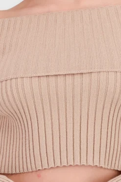 Shasa Knit Off Shoulder Sweater
