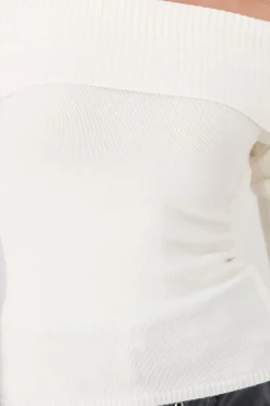 Shasa Knit Off Shoulder Sweater