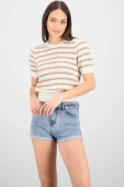 Shasa Knit Striped Top