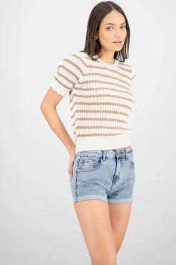 Shasa Knit Striped Top