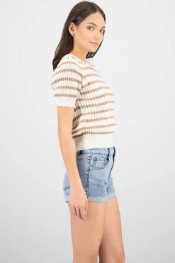 Shasa Knit Striped Top