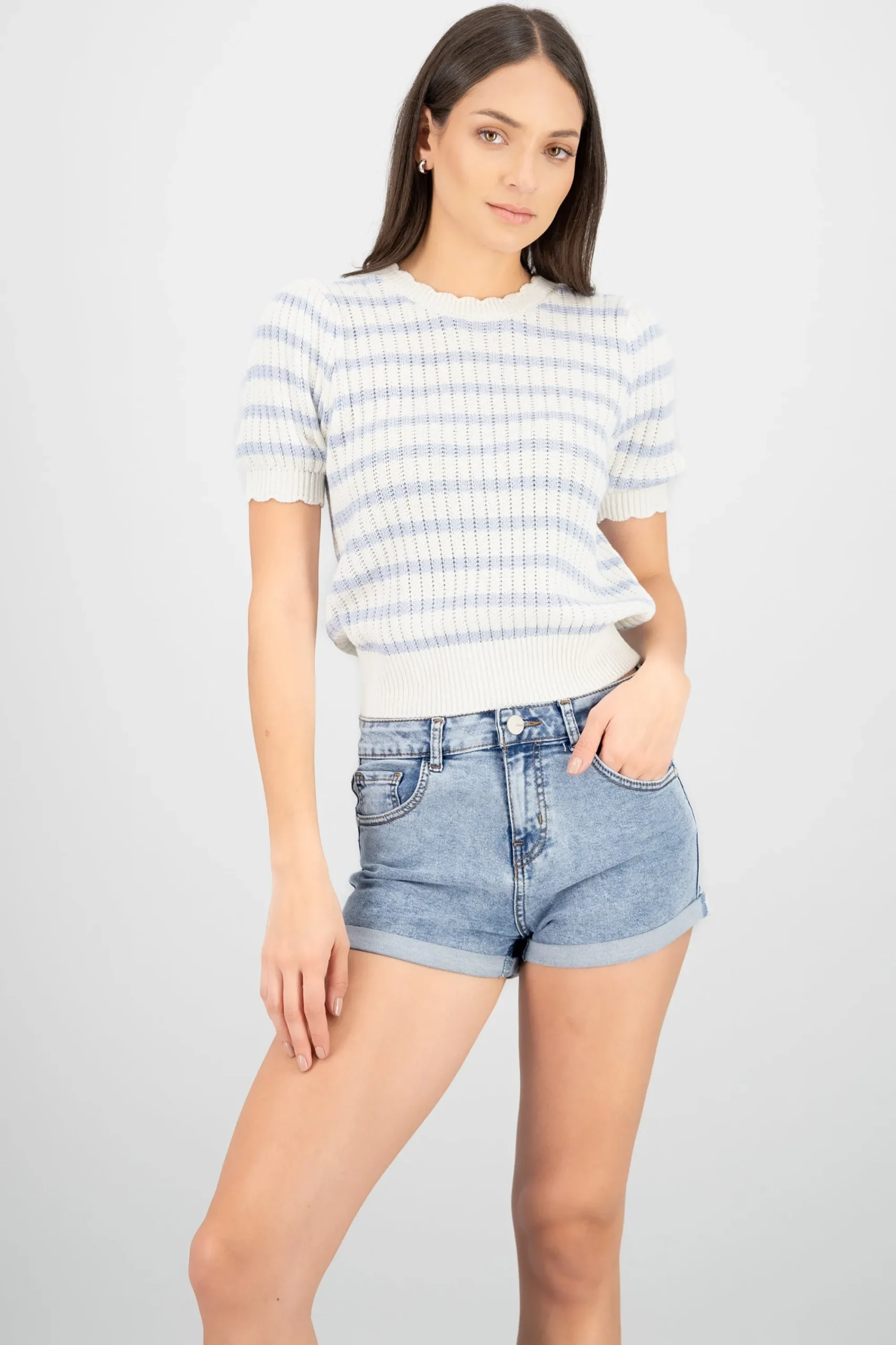 Shasa Knit Striped Top