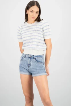 Shasa Knit Striped Top