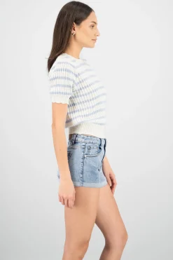 Shasa Knit Striped Top