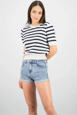 Shasa Knit Striped Top
