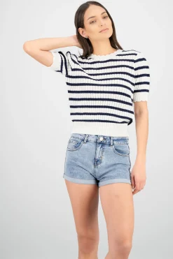 Shasa Knit Striped Top