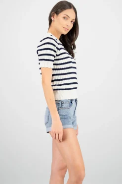 Shasa Knit Striped Top