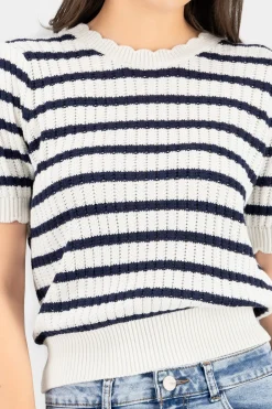 Shasa Knit Striped Top