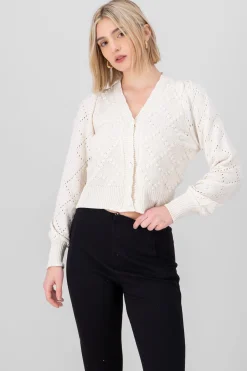 Shasa Knit Textured Cardigan