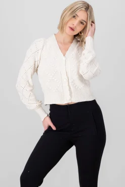 Shasa Knit Textured Cardigan
