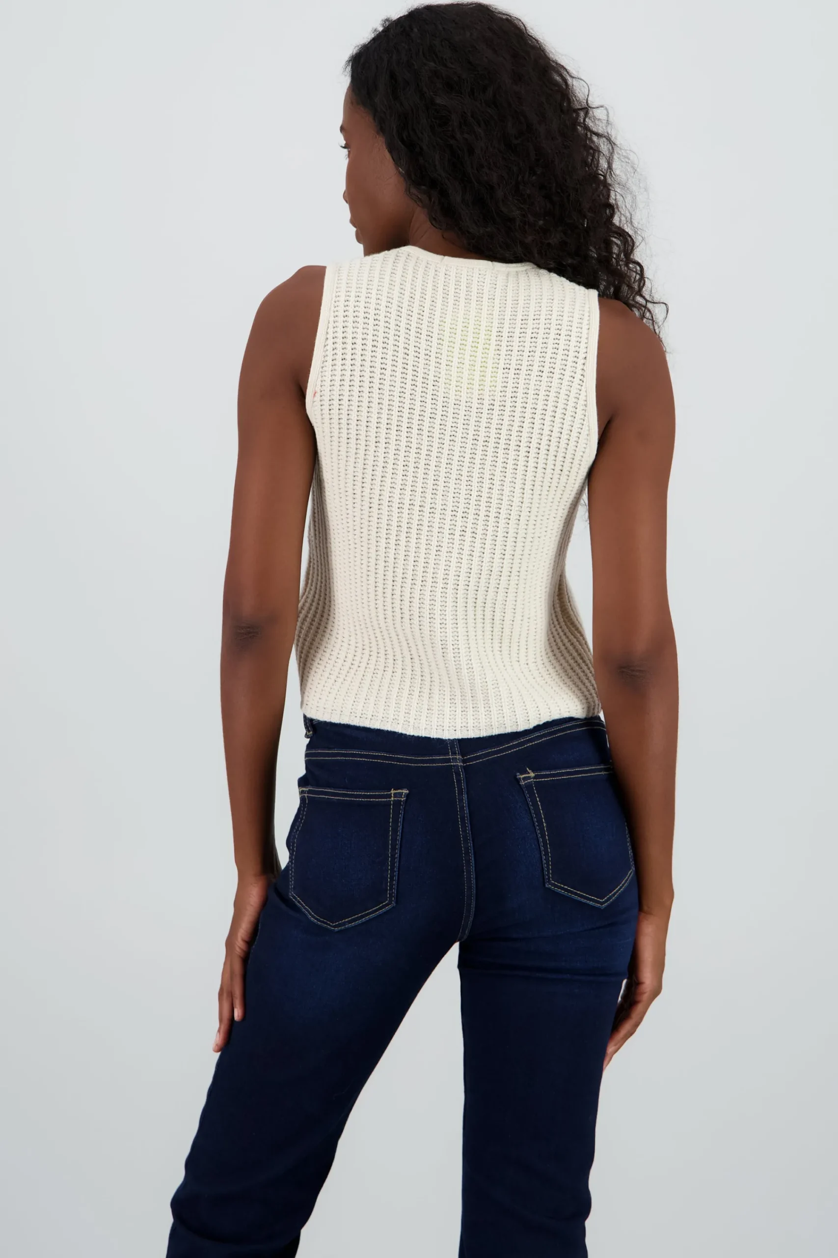 Shasa Knit Vest with Buttons