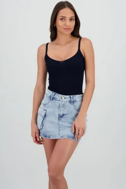 Shasa Knitted Bodysuit with Straps