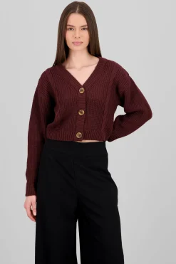 Shasa Knitted ButtonFront Cardigan