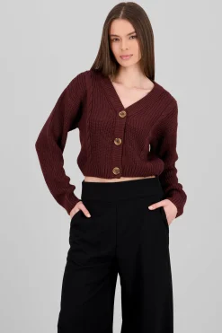 Shasa Knitted ButtonFront Cardigan