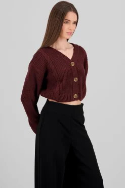 Shasa Knitted ButtonFront Cardigan