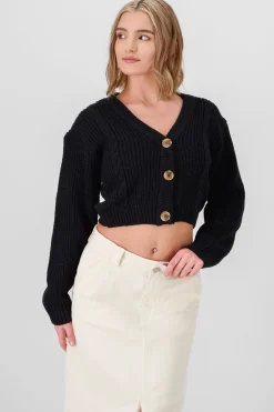 Shasa Knitted ButtonFront Cardigan