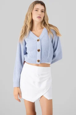 Shasa Knitted ButtonFront Cardigan