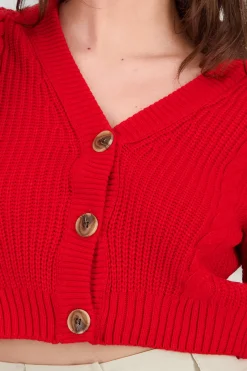 Shasa Knitted ButtonFront Cardigan