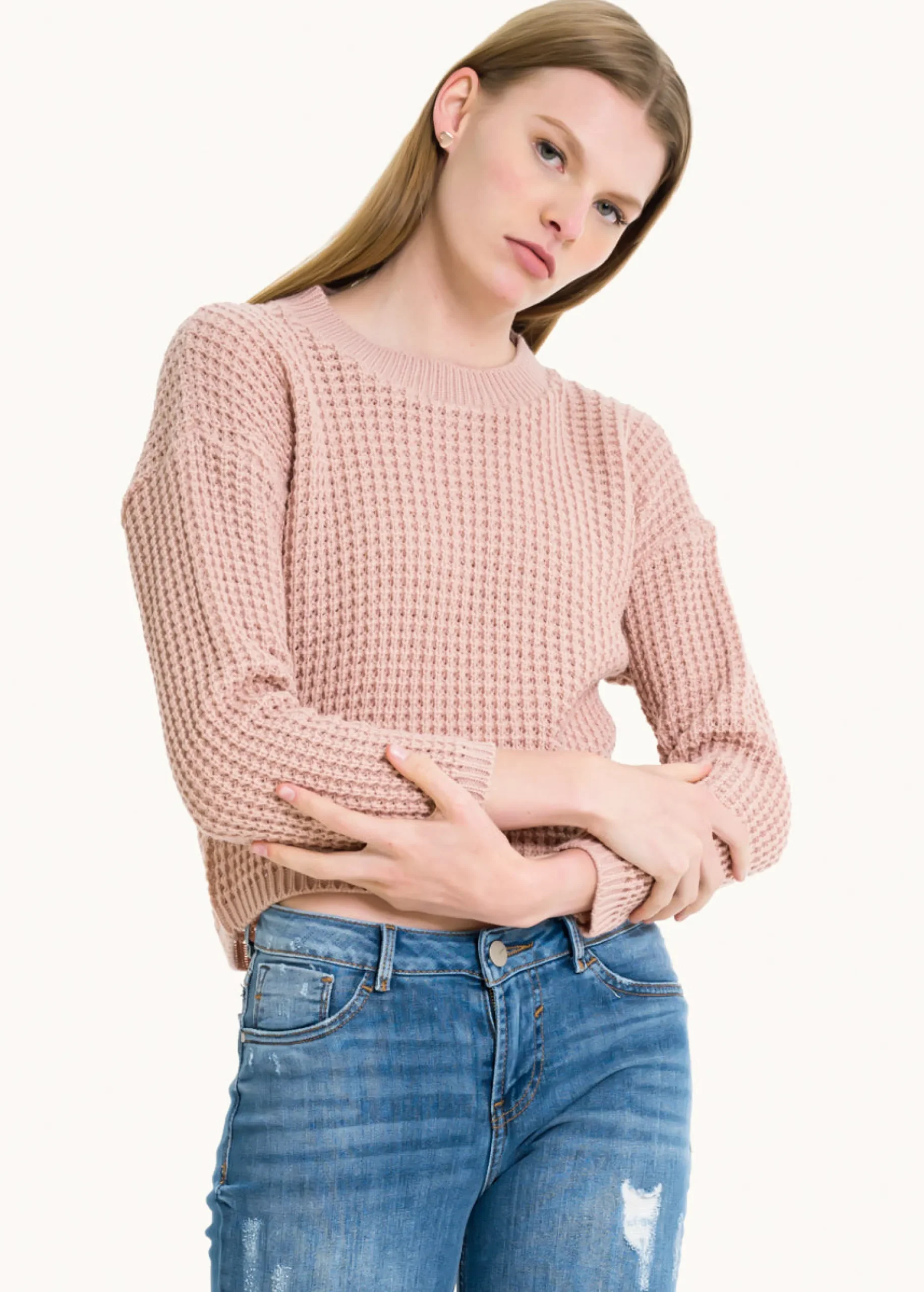 Shasa Knitted crop sweater