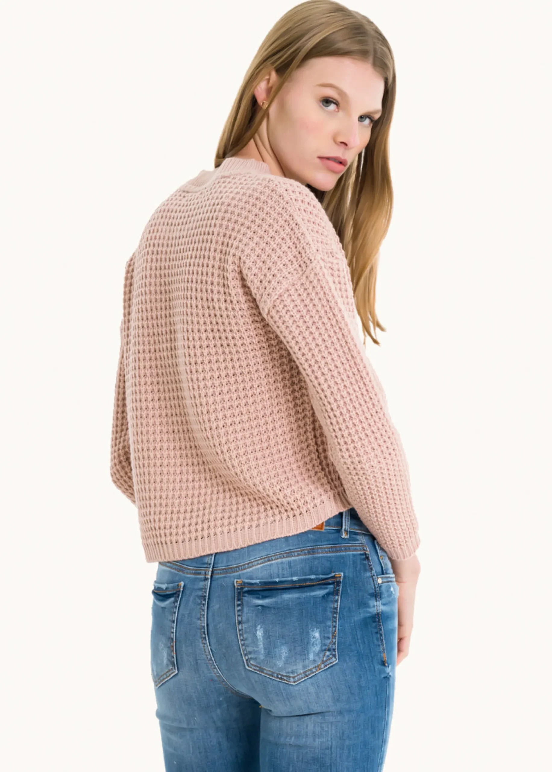 Shasa Knitted crop sweater