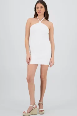 Shasa Knitted Halter Mini Dress
