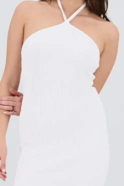 Shasa Knitted Halter Mini Dress