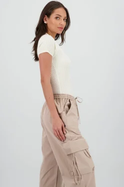 Shasa Knitted Polo Neck Bodysuit