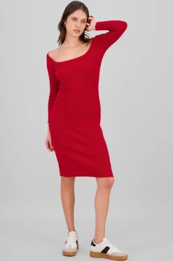 Shasa Knitted Square Neck Dress
