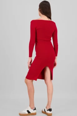 Shasa Knitted Square Neck Dress