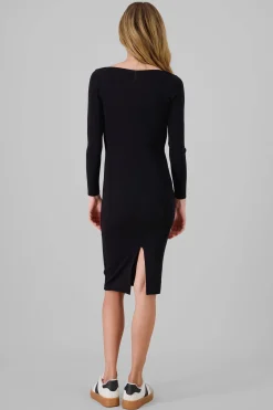 Shasa Knitted Square Neck Dress