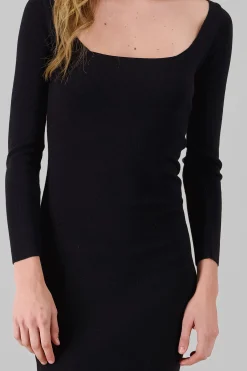 Shasa Knitted Square Neck Dress