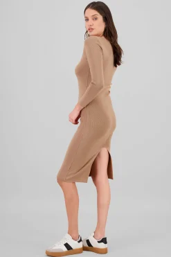 Shasa Knitted Square Neck Dress