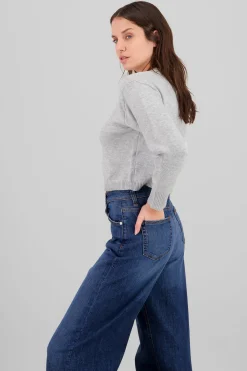 Shasa Knitted Sweater with Bow