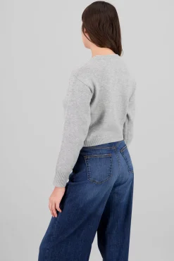 Shasa Knitted Sweater with Bow